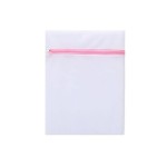Saculet textil pentru rufe delicate si lenjerie intima, model PD01, 30x40 cm, culoare alb